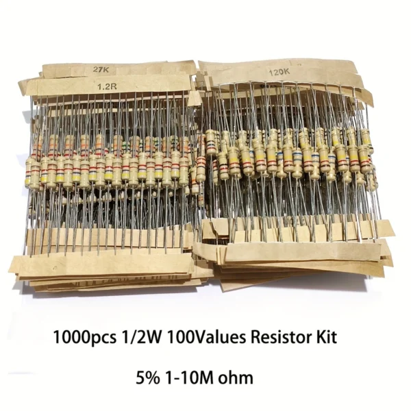 1000 PCS 1/2W Resistor Kit