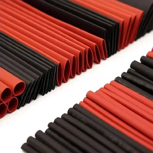 70cdbff3-2649-4701-b9f9-804cf153afb3 127pcs Assorted Black & Red Shrink Tubing