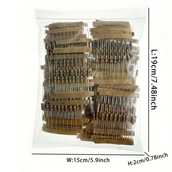 1000 PCS 1/2W Resistor Kit
