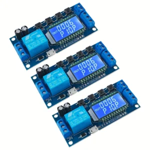 3pcs Blue 12V Timer Relay Module