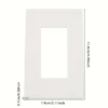 e221a9cf-389f-4acd-8f38-2bc1733cd4c4 1pcs ABS Receptacle Outlet Wall Plates