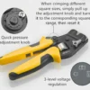 VSC10 Professional Bootlace Ferrule Crimping Tool for 0.25–10mm² Wire End Sleeve Terminals