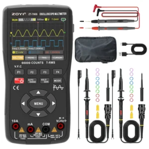 ZOYI 3-in-1 Digital Multimeter, 2-Channel 50MHz Oscilloscope & Signal Generator