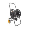 100M Wheeled Metal Hose Reel Cart with Manual Hand Crank for Garden & Car Wash