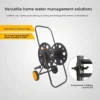 100M Wheeled Metal Hose Reel Cart with Manual Hand Crank for Garden & Car Wash