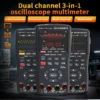 ZOYI 3-in-1 Digital Multimeter, 2-Channel 50MHz Oscilloscope & Signal Generator